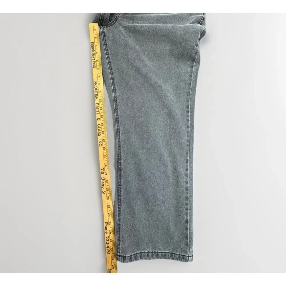 RedHead Flannel Lined Jeans Men's 38x30 Relaxed Fit Gray Washed Denim - Picture 4 of 10